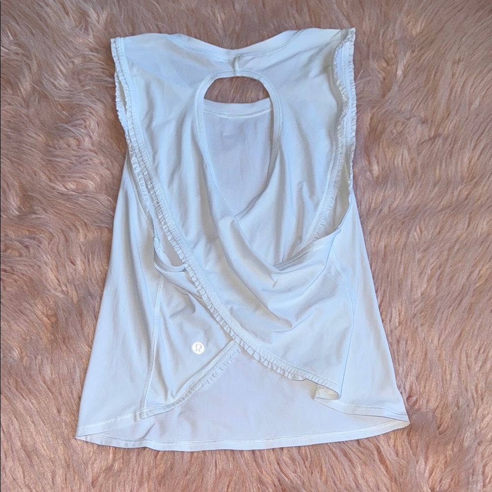 Lululemon Fast As Light Tank *Frilled White size 4